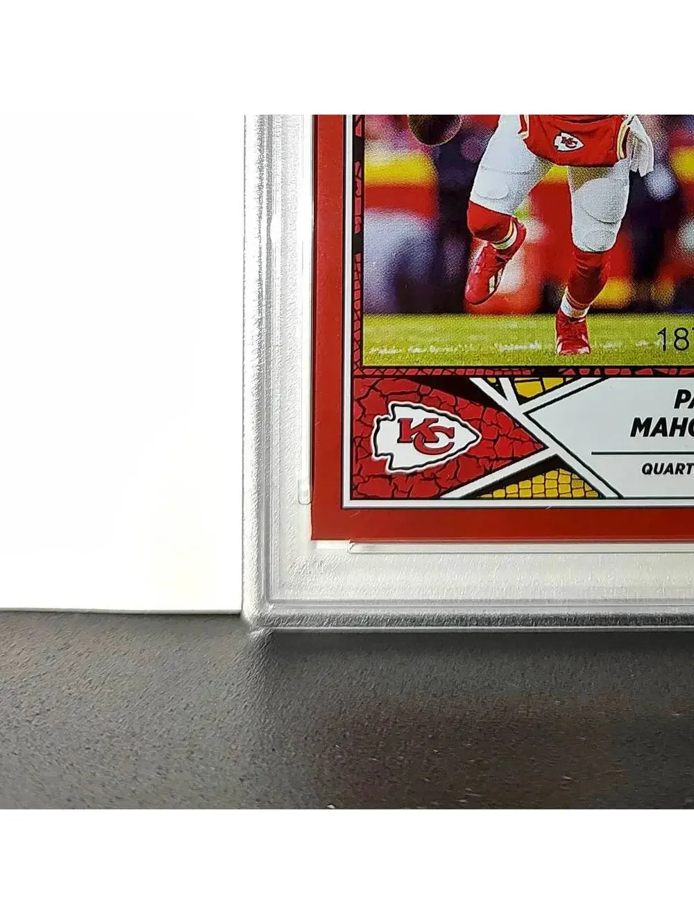 Patrick Mahomes 2024 Panini Sticker Collection 187/299 #15 Red Foil PSA 9 Mint